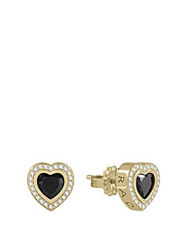 Radley Black Heart Earrings