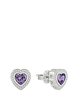 Radley Purple Heart Earrings