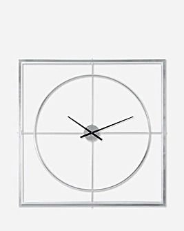 105cm Trinity Silver Finish Wall Clock