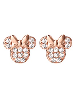 Mickey and Minnie Rose Gold Earrings
