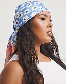 Printed Satin Headscarf
