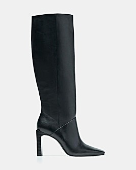 Mango Mary Leather Knee High Boots