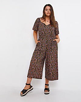 Supersoft Jersey Sweetheart Neck Culotte Jumpsuit