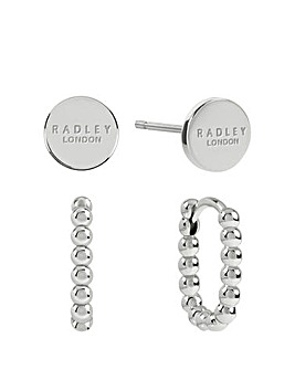 HEART HUGGIE EARRING TWIN PACK