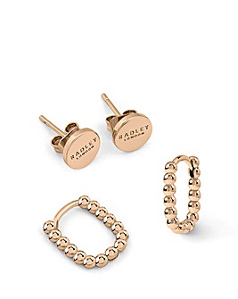 HEART HUGGIE EARRING TWIN PACK