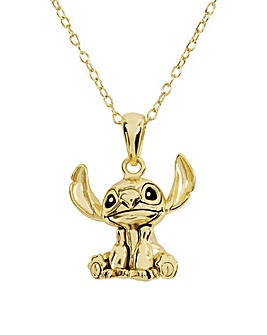 Disney Lilo & Sttch Gold Necklace