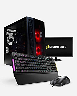 Stormforce i3-10105F ASUS 23.8 Monitor, K1 Keyboard & M3 Mouse Gaming Bundle