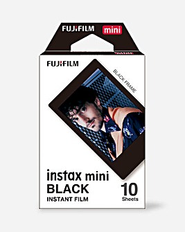 Fujifilm Instax Mini Instant Photo Film - Black Frame Border, 10 Shot Pack