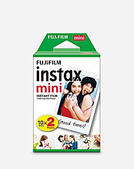 Fujifilm Instax Mini Instant Photo Film - White Frame Border, 20 Shot Pack
