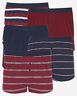 5 Pack Stripe Mix Loose Boxers