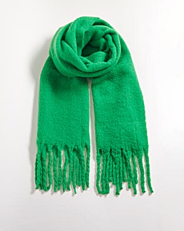 Green Super Soft Fluffy Blanket Scarf