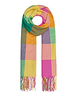 Only Bright Check Weaved Scarf