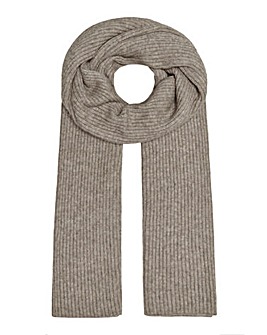 Only Knit Ribbed Mocha Scarf