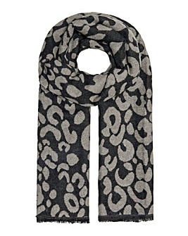 Only Leopard Print Woven Scarf