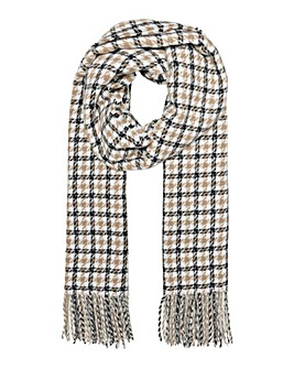 Only Check Lurex Detail Scarf