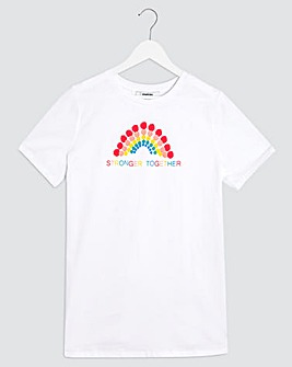 Rainbow Slogan T-Shirt