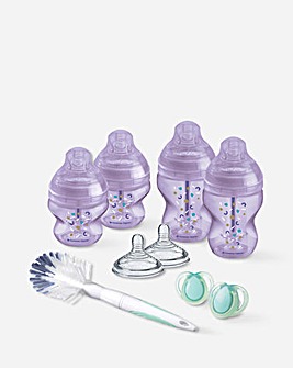 Tommee Tippee Advanced Anti Colic Bottle Starter Kit - Purple