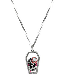 Disney Nightmare Before Christmas Silver plated Floating Stone Necklace