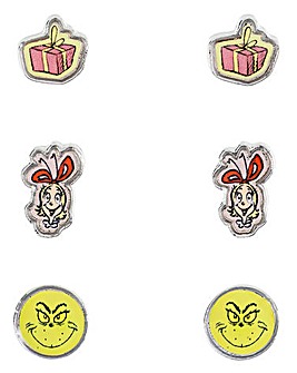 The Grinch 3pc Earring Set