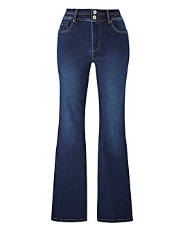 Indigo Shape & Sculpt High Waist Bootcut Jeans Short Length