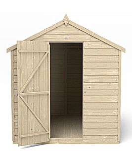 Forest Overlap Dipped 8x6 Apex Shed with No Window