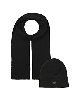 Jack & Jones Beanie & Scarf Giftbox - Black