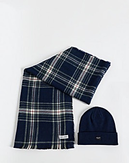 Jack & Jones Beanie & Scarf Giftbox - Navy