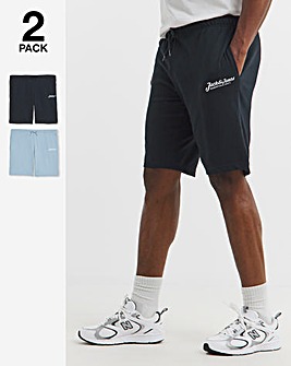 Jack & Jones Beau Sweat Shorts 2 Pack - Multi