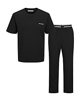 Jack & Jones Everest T-Shirt & Trouser PJ Set - Black