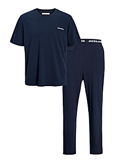 Jack & Jones Everest T-Shirt & Trouser PJ Set - Navy