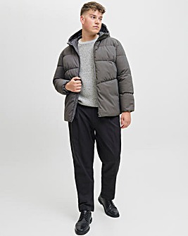 Jack & Jones Global Puffer Coat - Grey