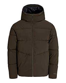 Jack & Jones Global Puffer Coat - Brown