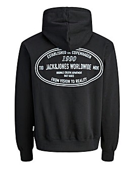 Jack & Jones York Logo Hoodie - Black