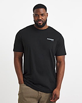 Jack & Jones Charge Printed Back Graphic T-Shirt - Black