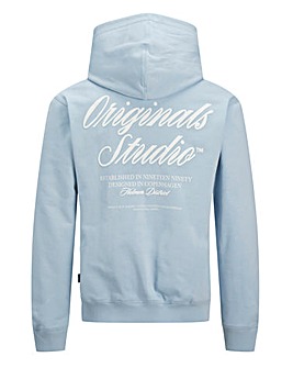 Jack & Jones Norrebro Back Graphic Hoodie - Blue