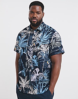 Jack & Jones Hawaii All Over Print Shirt - Sky Captain