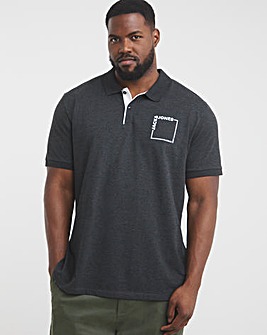 Jack & Jones Verner Logo Polo - Black