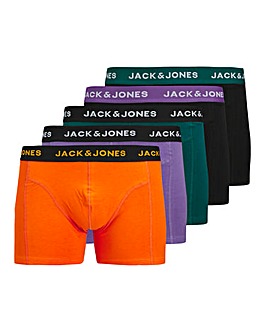 Jack & Jones Ben Solid 5 Pack Trunks - Multi