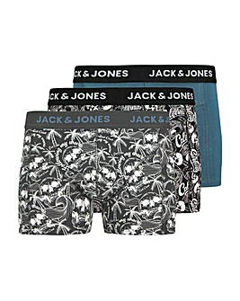 Jack & Jones Damon Skull 3 Pack Trunks - Multi