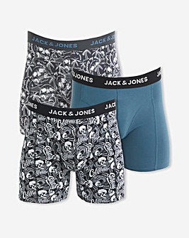 Jack & Jones Damon Skull Trunks 3 Pack - Multi