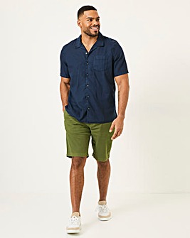 Fatface Stow Garment Dyed Shorts - Green