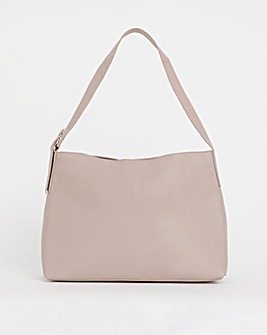 Taupe Real Leather Tote Bag