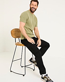 Fatface Bude Cargo Trousers - Washed Black