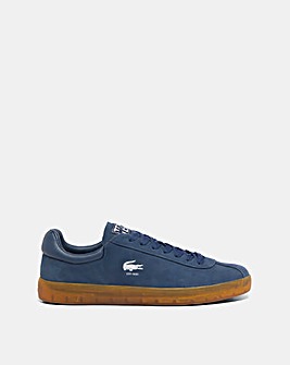 Lacoste Baseshot Suede Trainers - Navy/Gum