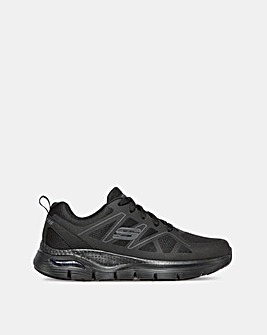 Skechers Lace Up Athletic W/ Arch Fit - Black