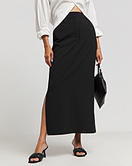 Black Magisculpt Tailored Maxi Skirt