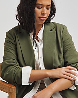 Olive Single Breasted Blazer