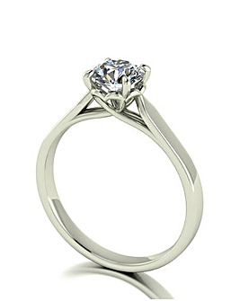 Lynsey 9ct Gold Moissanite Ring