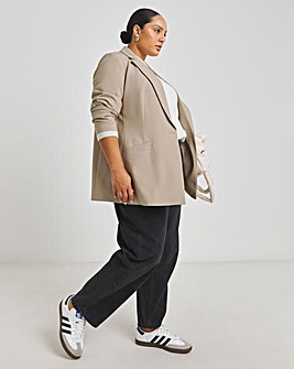 Neutral Single Breasted Blazer