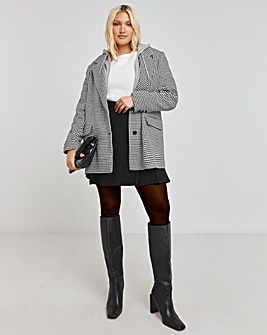 Houndstooth Single Breasted Blazer